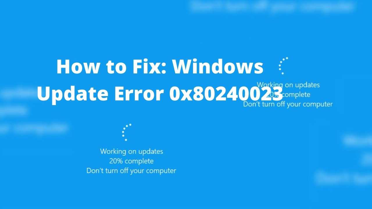 How To Fix Windows Update Error 0x80240023 Viraltalky - roblox error code 277 constantly