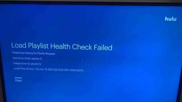 Hulu Error Code Playlist 5 [How to Fix] - ViralTalky