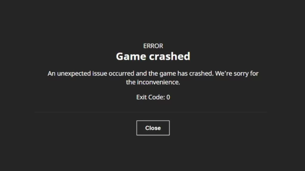 Minecraft Error Code 0 runtime error