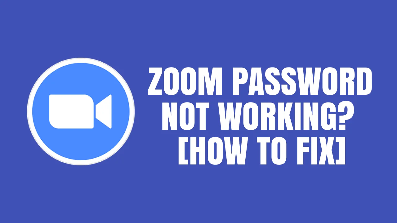 zoom password not working fix
