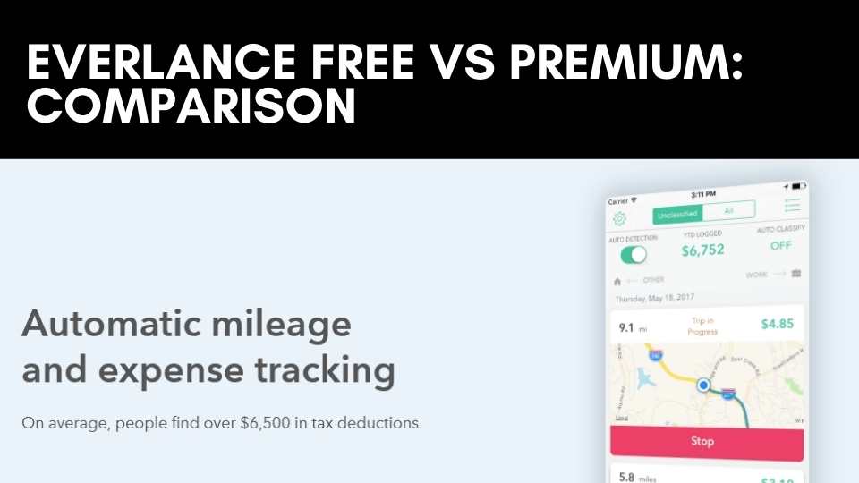 Everlance Free vs Premium Comparison