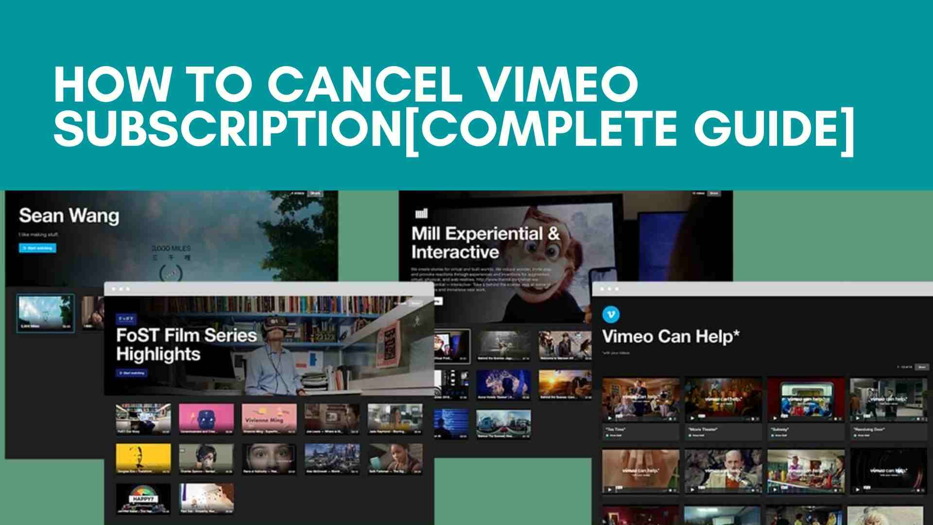 How to Cancel Vimeo Subscription