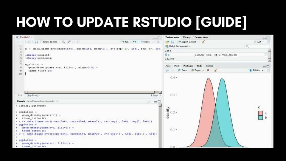 how to update r studio