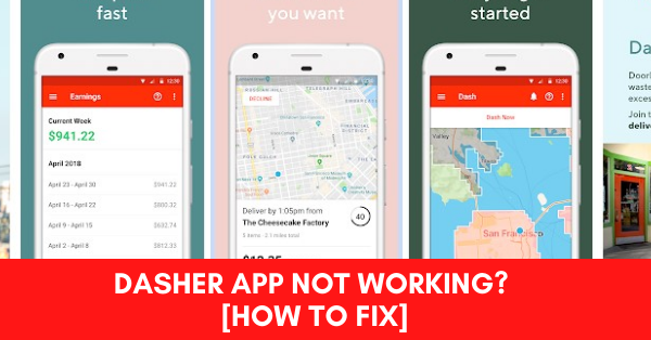 Dasher App Not Working fix