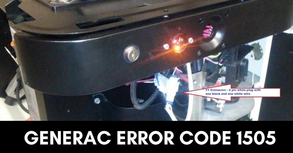 Generac Error Code 1505