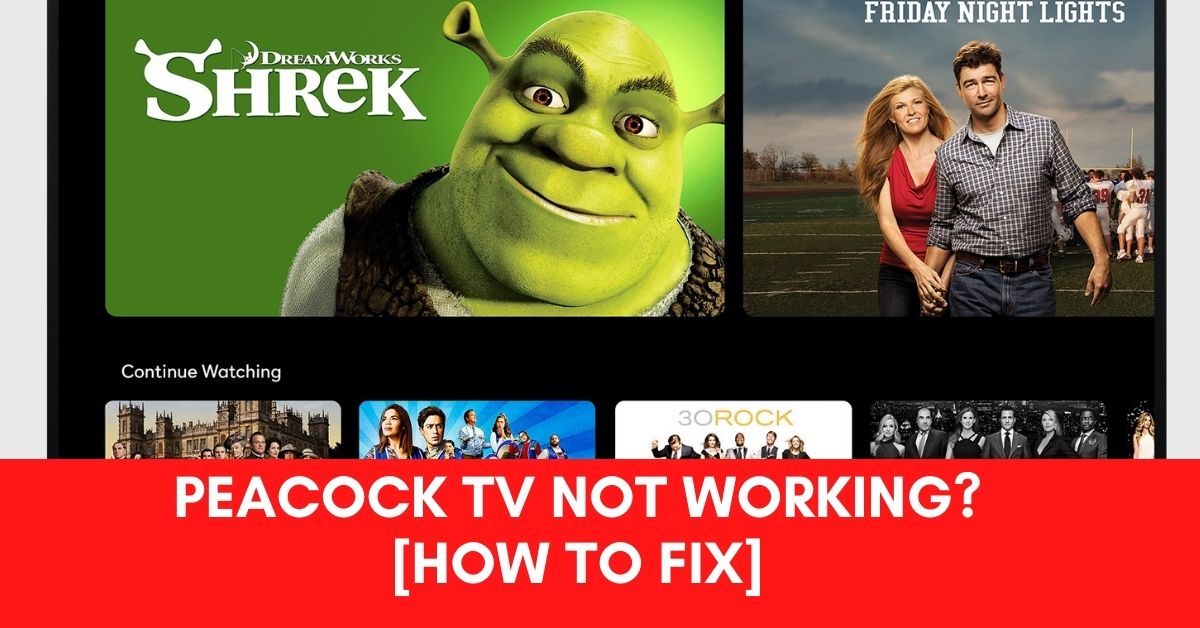 Peacock TV Not Working fix