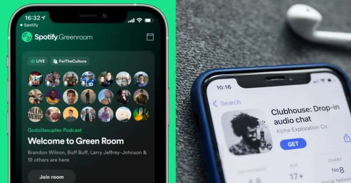 Spotify Greenroom vs Clubhouse