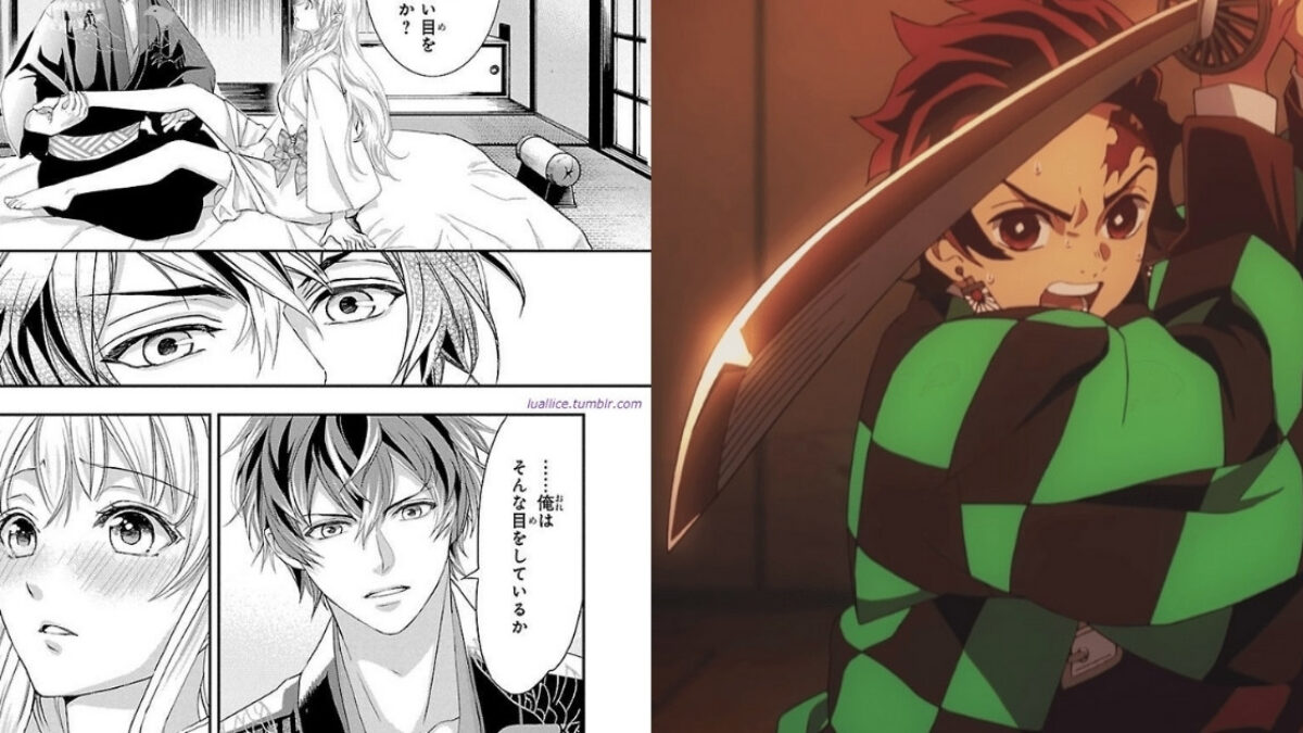 demon slayer tanjiro manga vs episode｜TikTok Search