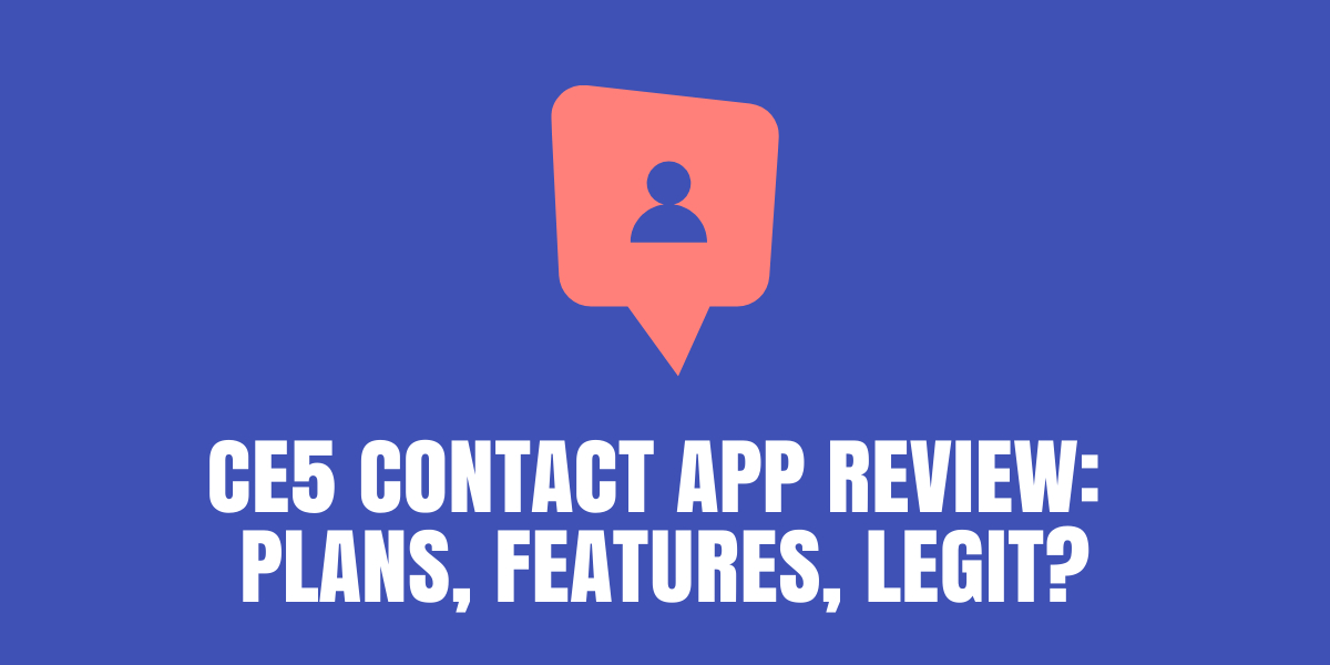 CE5 Contact App Review