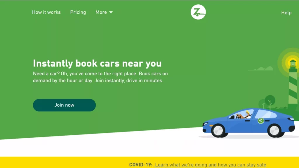 Zipcar sites like turo