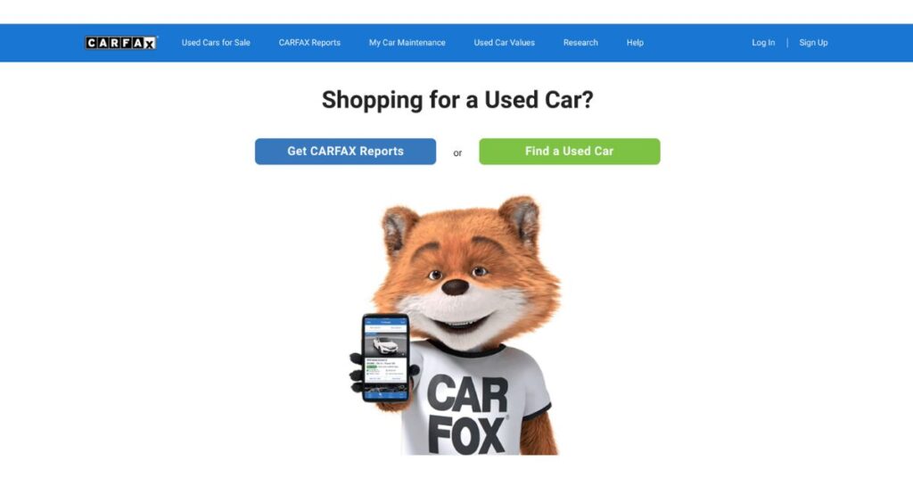 Carfax used car sell and buy