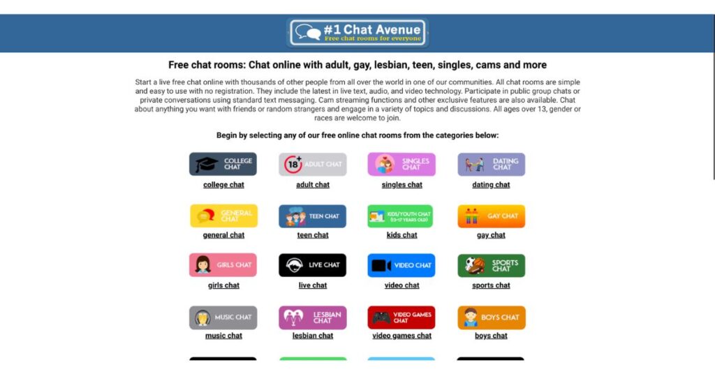 Version adult classic chat avenue Chatiw: Online