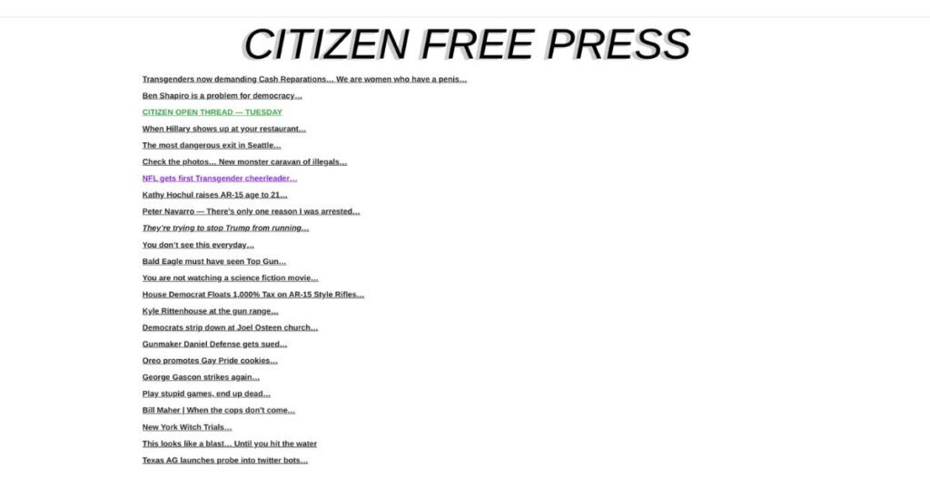 Citizen Free Press daily news