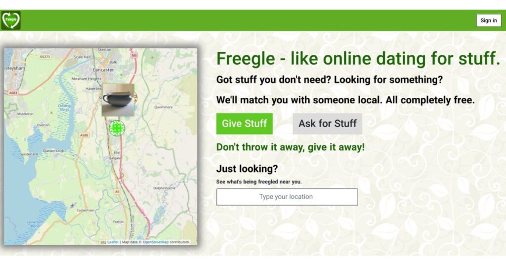 Freegle store