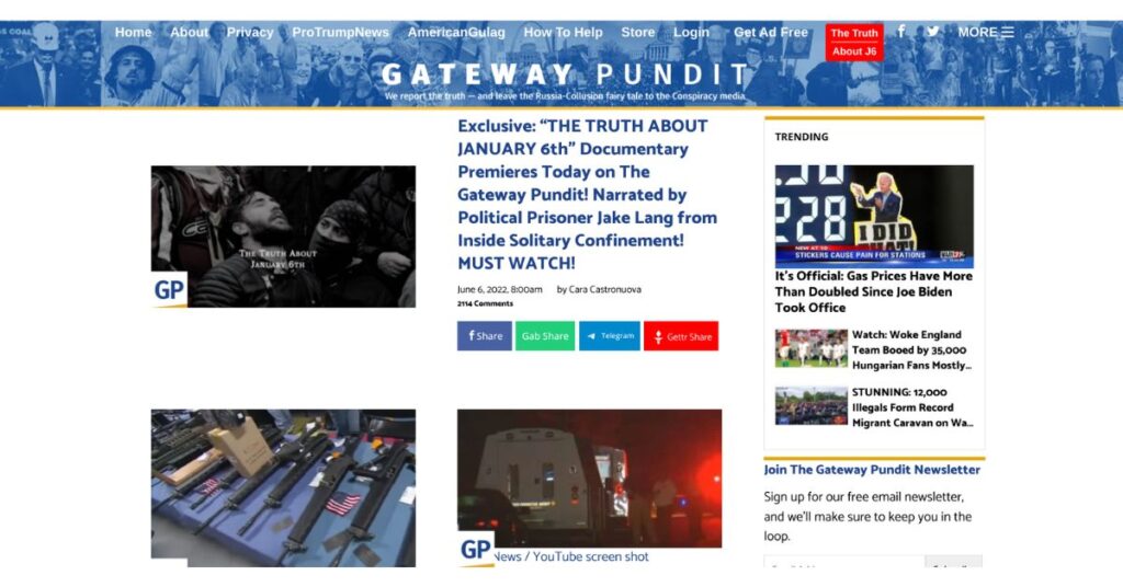 Gateway Pundit trending news