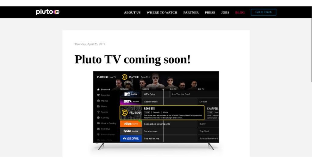Pluto TV  vs sling tv
