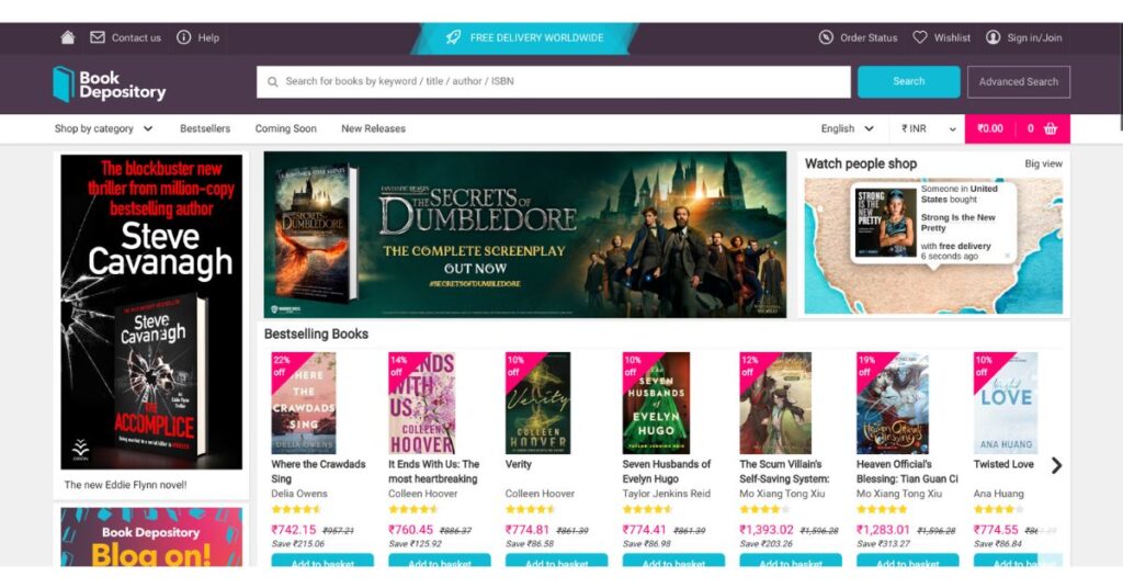 Book Depository Stores like Barnes and Noble