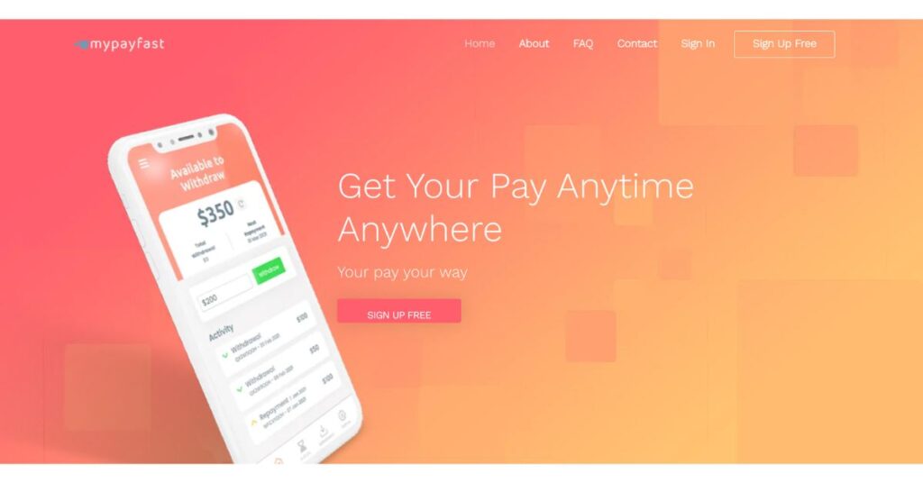 MyPayFast Pay Advance Apps Australia