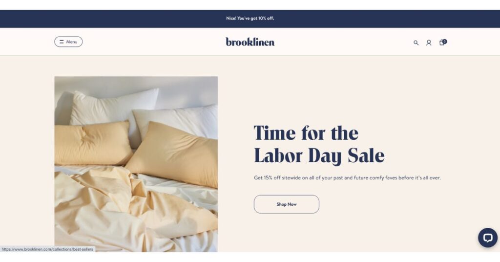 Brooklinen Stores like The Company Store