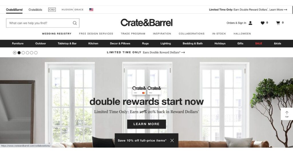 Crate and Barrel Store
