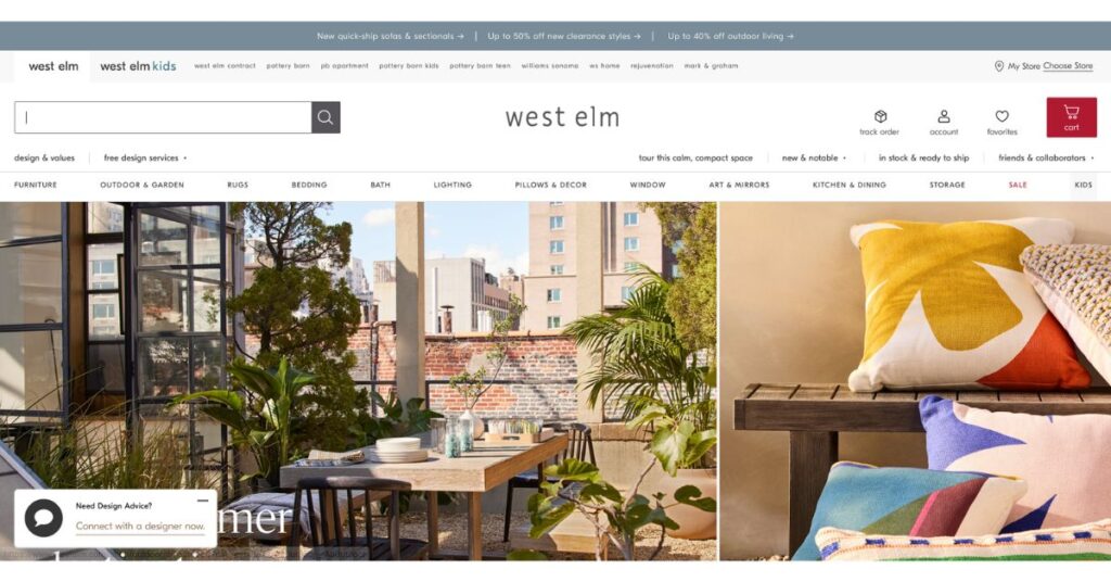 West Elm Stores like Z Gallerie
