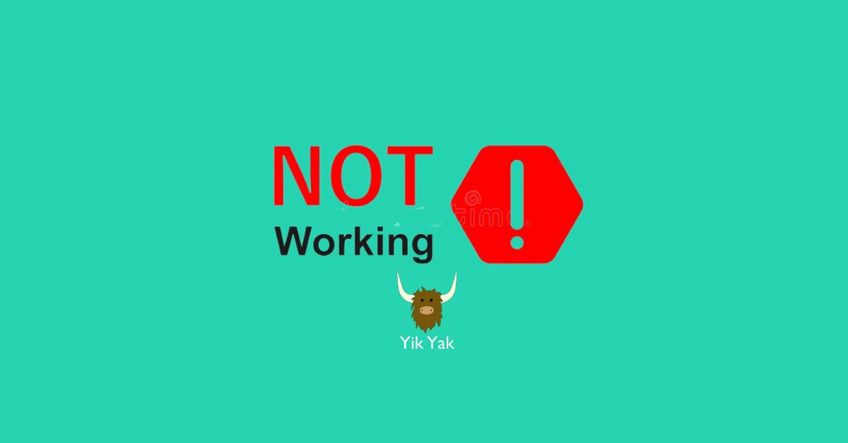 Yik Yak Not Working