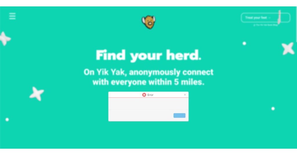 Yik Yak Website Not Working