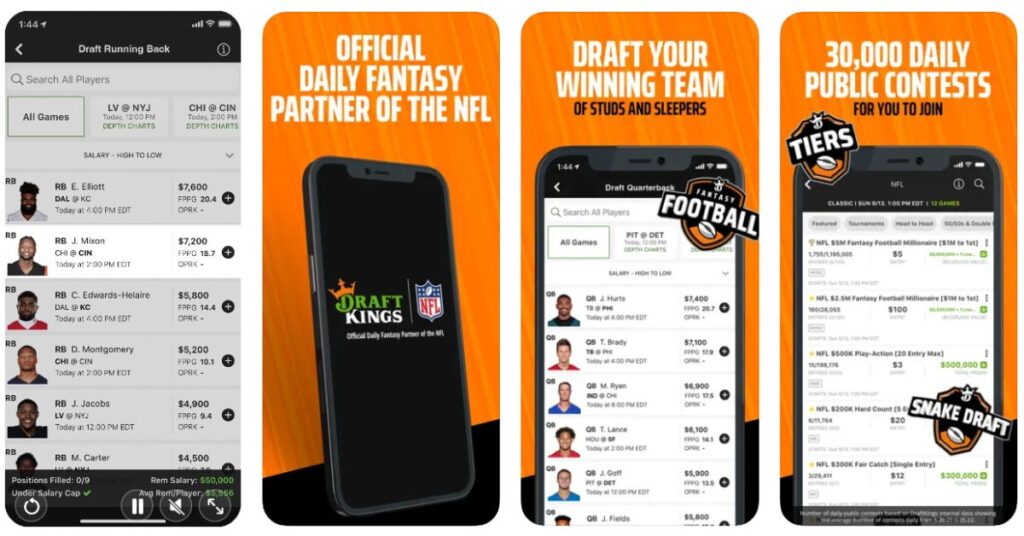 DraftKings Daily Fantasy Apps