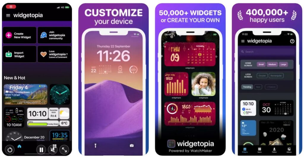 Widgetopia App