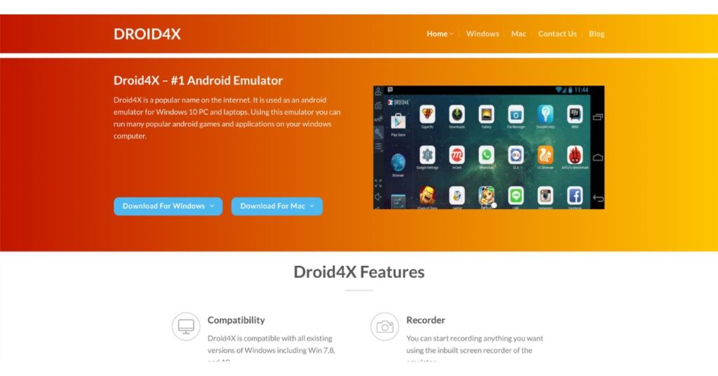Droid4x - Free Android Emulator for Windows & Mac