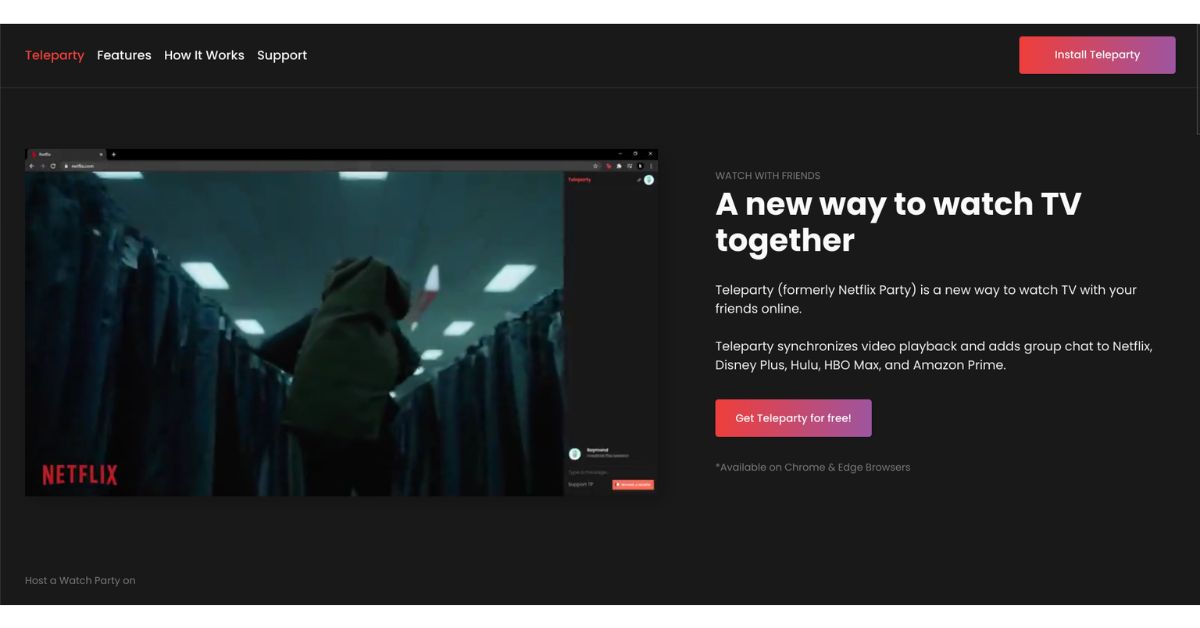 6 Top Apps like Netflix Party/TeleParty To Watch Together [2023