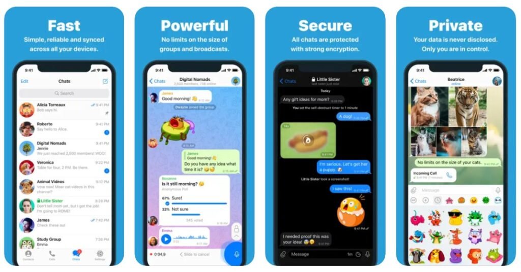 Telegram messaging app