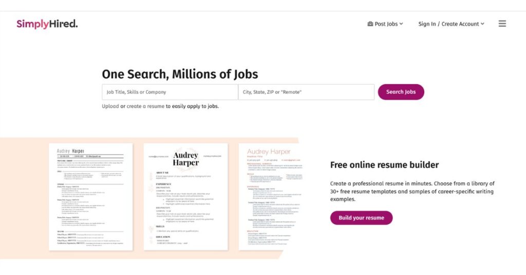 SimplyHired: Job Search Engine