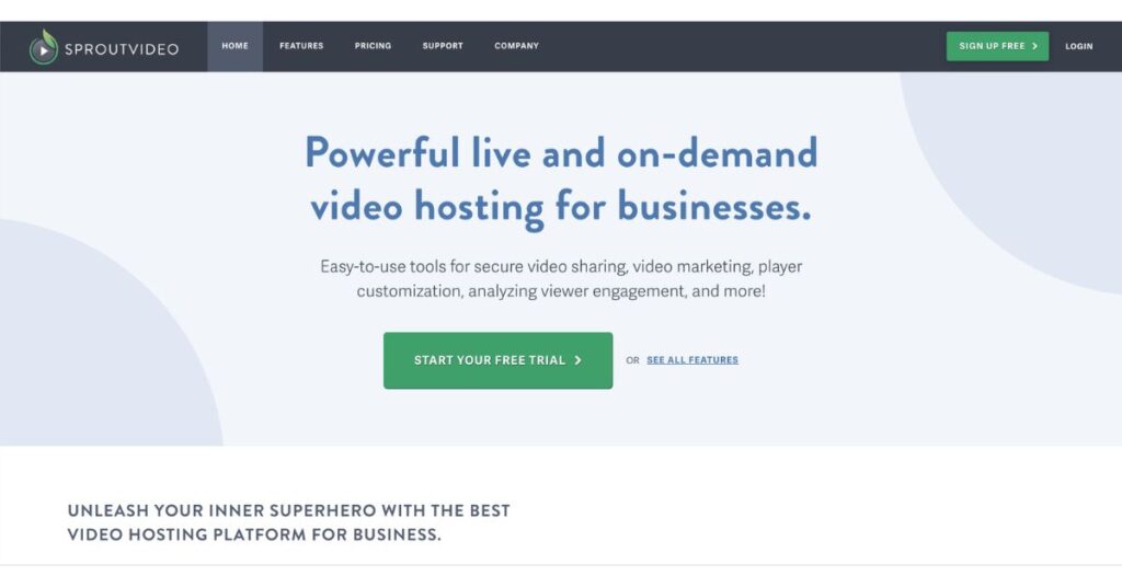 SproutVideo Video Hosting and Live Streaming for Business