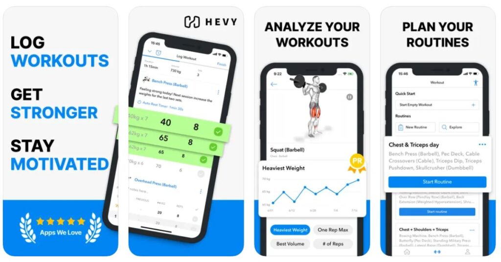 Hevy - Workout Tracker Gym Log