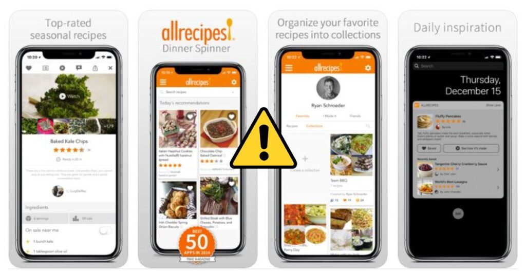 AllRecipes App Not Working