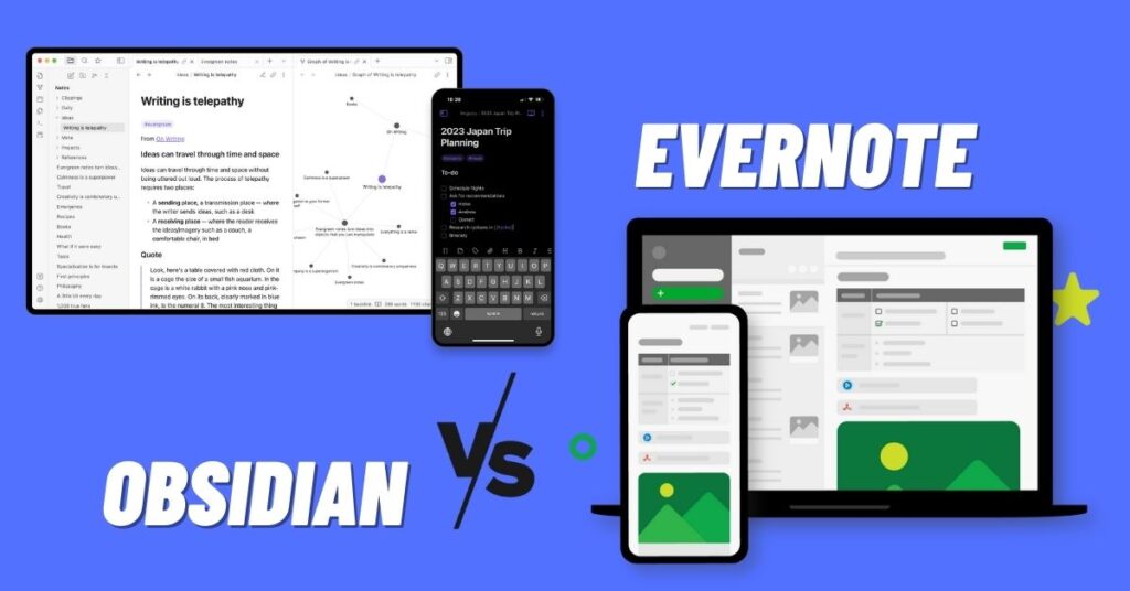 Obsidian vs Evernote: Which Is Better Note taking App? [2023]