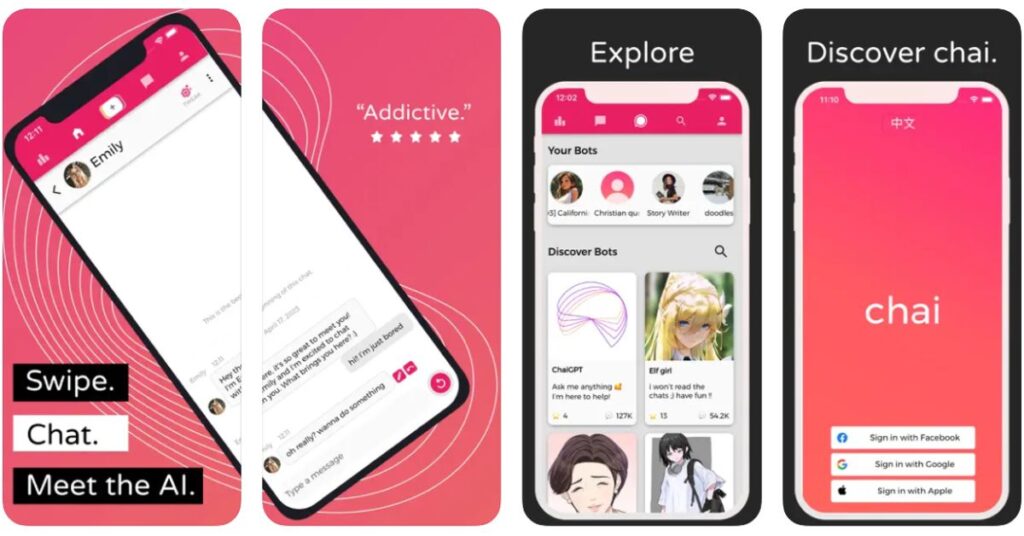 Chai App Apps like Character.ai