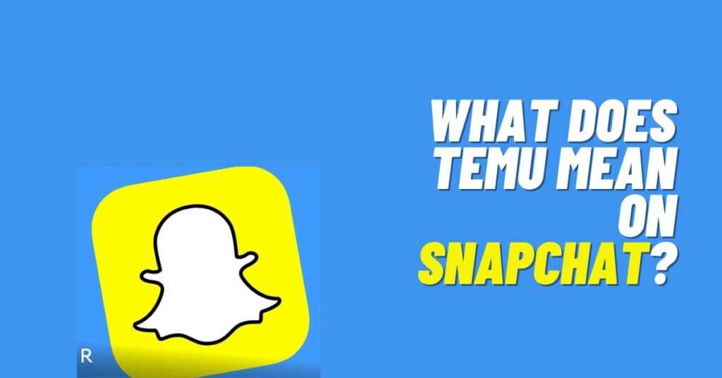 What Does Temu Mean on Snapchat? [2023]