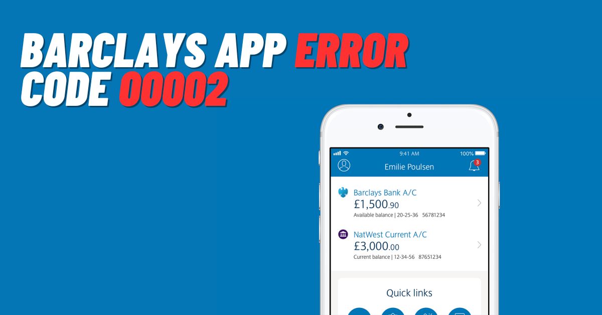 Barclays App Error Code 00002