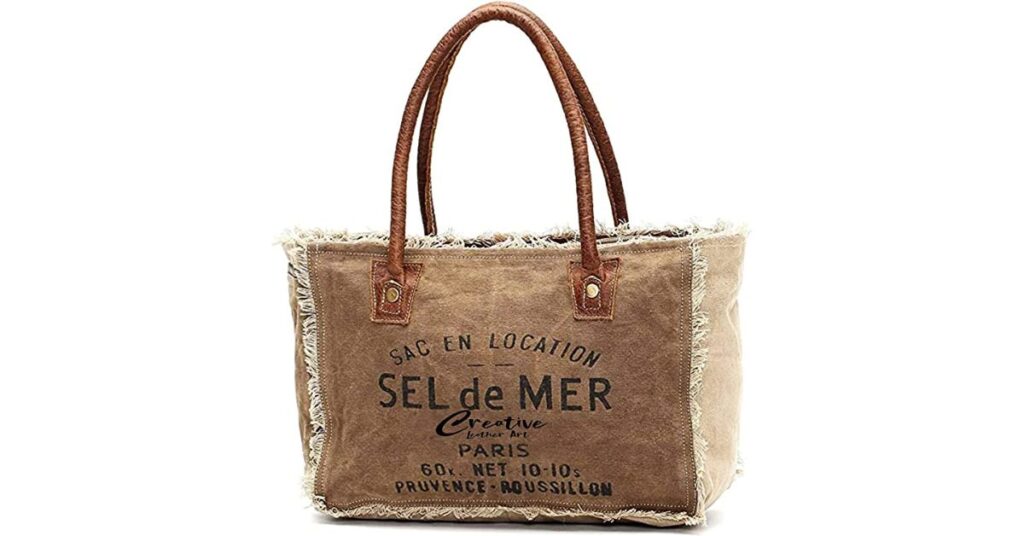 CLA Bags Sel De Mer Upcycled Canvas Hand Bag