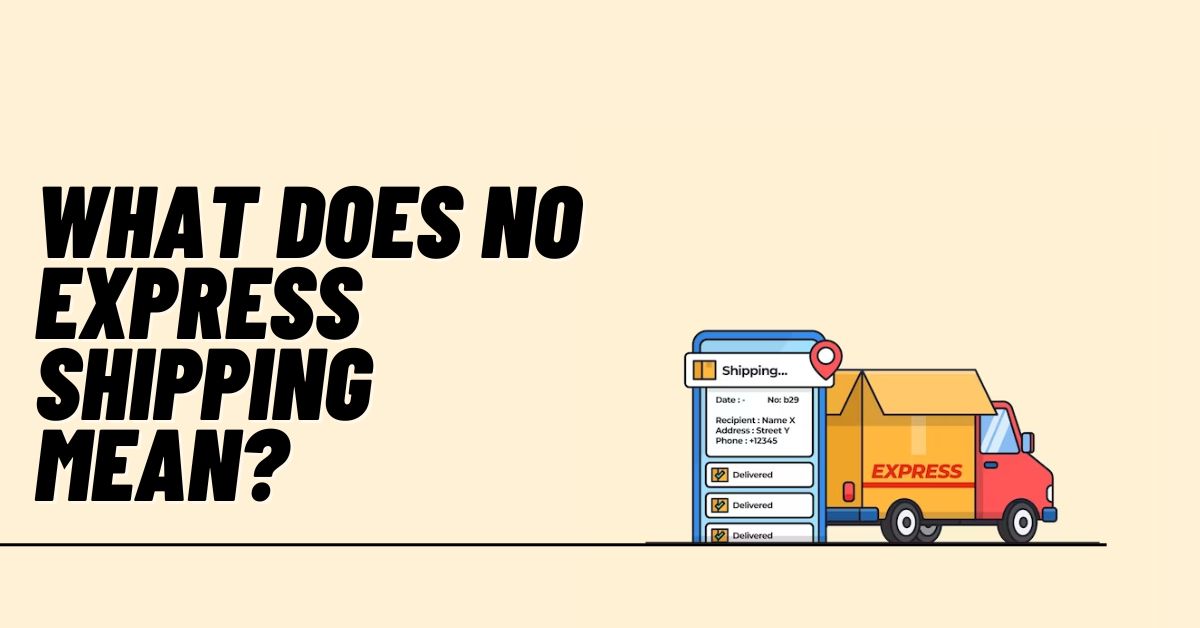 What Does No Express Shipping Mean? [Explained 2024]