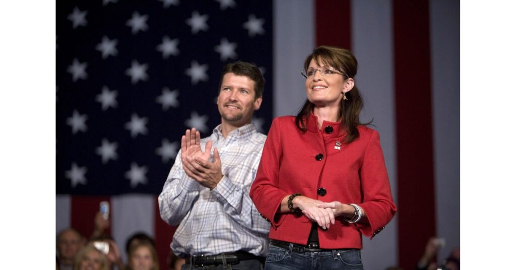 Todd Palin with his ex wife sarah palin