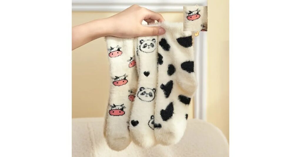 Cute Cartoon Fuzzy Socks